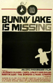Cartel original de 'Bunny Lake Is Missing', 1965.