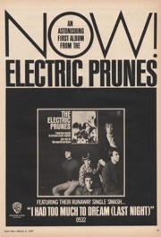 Promo del primer lbum de The Electric Prunes, en 1967